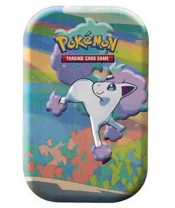 NEW POKEMON GALAR PALS PONYTA COLLECTIBLE MINI TIN EMPTY w/ ART CARD & COIN! - Image 4
