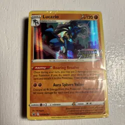 Pokemon SEALED Lucario SWSH186 Brilliant Stars Prerelease Promo Pack 2022 - Image 1