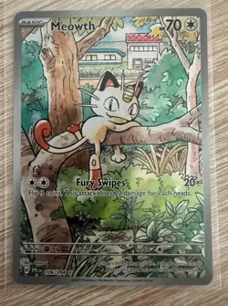 Meowth 106/094 Pokemon TCG Phantasmal Flames IR Mint - Image 1