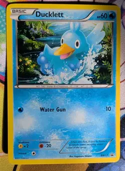 Pokemon TCG Ducklett BW Black Star Promos BW17 Holo Promo NM/LP - Image 1