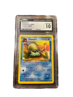 Omanyte - CGC 10 Gem Mint - 1999 Pokemon Fossil 52/62 - Unlimited - Image 1