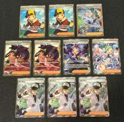 Pokemon TCG English Full Art Trainer Lot x10 - Image 1