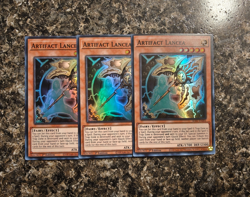 Yugioh 3x Artifact Lancea - RA01-EN006 - 1st Ed. Super Rare - NM - Image 1