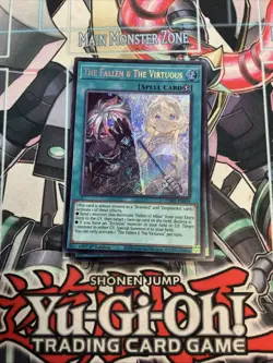 The Fallen & The Virtuous Secret Rare 1st Edition CH01-EN019 Yugioh - Image 1