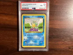 1999 POKEMON GAME SQUIRTLE #63 NM-MT PSA 8 POKEMON CARD Nice - Image 1