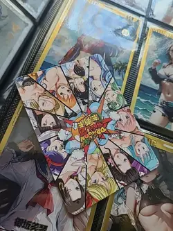 Custom Waifu Bulma Bunny Dragon Ball Z X One Piece Card Manga Rare - Image 2