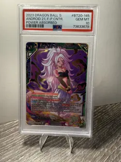 2023 Dragon Ball Super Card Game Android 21 FL-Power #BT20-145 PSA 10 - Image 1