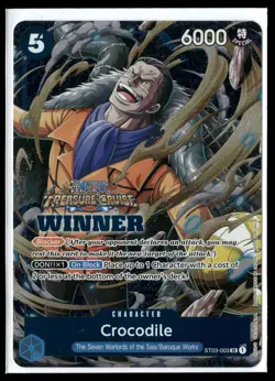 Crocodile (Winner Pack Vol. 5) SR One Piece Promotion Cards ST03-003 NM - Image 1