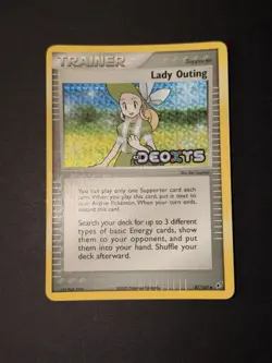 Pokemon Card - Lady Outing Deoxys 87/107 Reverse Holo Stamped - Image 1