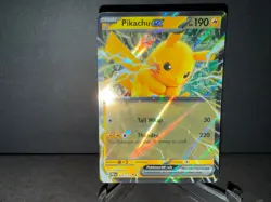 Pikachu ex 028 2025 Pokemon Prismatic Evolutions Double Rare Holo Card NM+ (b) - Image 1