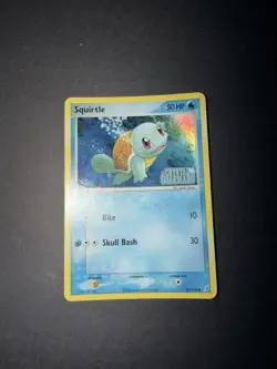 Pokemon Squirtle EX Crystal Guardians Reverse Stamped Holo Card 63/100 Mint - Image 1