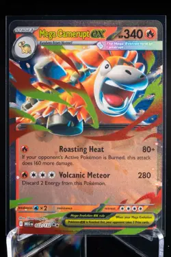 Mega Camerupt ex 022/132 Mega Evolution Holo Double Rare Pokemon Card TCG NM - Image 1