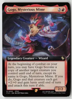 Gogo, Mysterious Mime (Extended Art) Commander: FINAL FANTASY (153) Normal - MTG - Image 1