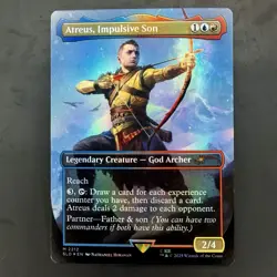 MTG Atreus, Impulsive Son-Foil-Secret Lair Drop x God of War NM Mythic Rare - Image 1