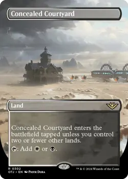 Concealed Courtyard (Borderless) [Outlaws of Thunder Junction] # 0302 MTG Magic - Image 1
