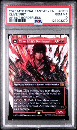 3270 Clive Ifrit Dominant 2025 Magic: The Gathering Final Fantasy #0318 PSA 10 - Image 1