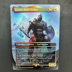 Kratos, Stoic Father Mythic Rare #2213 NM Foil Secret Lair MTG - Image 1
