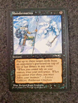 1996 Magic The Gathering - Alliances Misinformation NM................(DS3D1J7) - Image 1