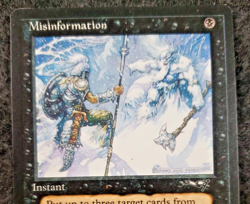 1996 Magic The Gathering - Alliances Misinformation NM................(DS3D1J7) - Image 3