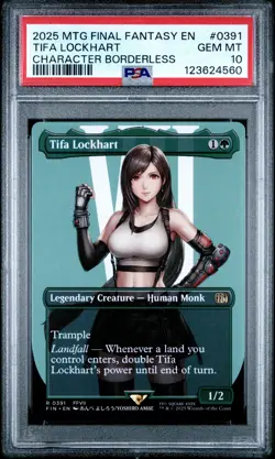 123624560 Tifa Lockhart 2025 Magic: The Gathering Final Fantasy #0391 PSA 10 - Image 1