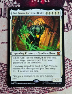 MTG Anti-Venom, Horrifying Healer Spider Man Magic the Gathering NM - Image 1