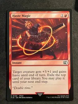 MTG Haste Magic, NM-Mint, (FIN #0140) Regular - Image 1