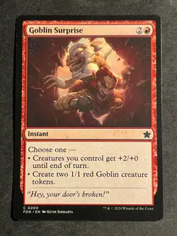 MTG Goblin Surprise, NM-Mint, (FDN #0200) Regular - Image 1