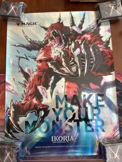 Brand New MTG Ikoria Lair Of Behemoths Foil Promo Poster x1 - Image 1