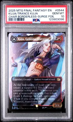 3096 Kuja Genome Sorcerer Trance 2025 MTG Final Fantasy #0544 Surge Foil PSA 10 - Image 1