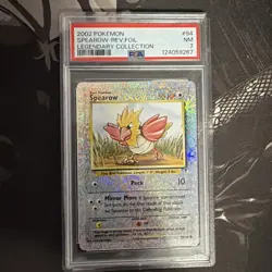 2002 POKEMON SPEAROW REVERSE FOIL LEGENDARY COLLECTION 94/110 PSA 7 - Image 1