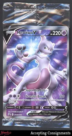 2019-22 Pokemon Sword and Shield Black Star Promos #SWSH229 Mewtwo V - Image 1