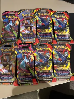 X8 New 2025 Pokemon Mega Evolution Phantasmal Flames Sleeved Booster Pack Lot - Image 1