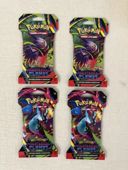 X8 New 2025 Pokemon Mega Evolution Phantasmal Flames Sleeved Booster Pack Lot - Image 2