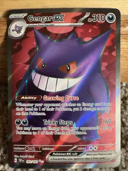 Gengar Ex 193/162 Full Art Ultra Rare - Pokemon Sv05: Temporal Forces - Image 1