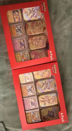 2x Sam’s Club Exclusive Pokemon 151 Mini Tins 4-Pack Collection Unopened Lot 2 - Image 1