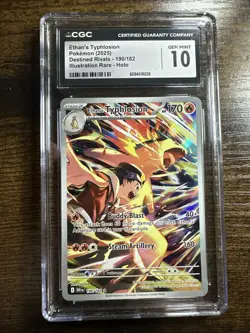 Pokemon Ethan’s Typhlosion 190/182 CGC Gem Mint 10/Destined Rivals: Holo - Image 1
