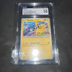 2024 Pokemon SVP EN-SV Black Star Promo World Championships #190 Pikachu CGC 10 - Image 1