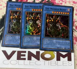 3x (VLP) - The Masked Beast - DL2-001 - Super Rare - Unlimited YuGiOh - Image 1