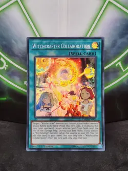 Yugioh Witchcrafter Collaboration INCH-EN022 Super Rare 1st Edition LP - Image 1