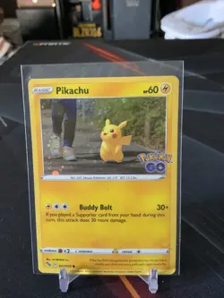 Pikachu 027/078 -- Pokemon TCG Pokemon Go -- NM - Mint Non- Holo Card - Image 1