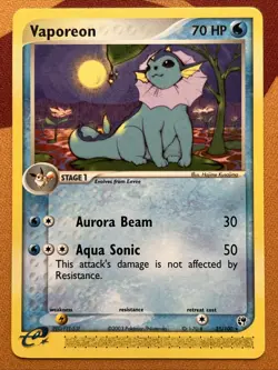Pokemon Card - Vaporeon - Regular Rare (25/100) ex Sandstorm NM - Image 1