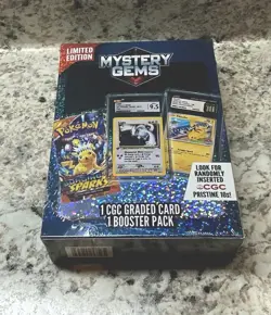 Pokemon Mystery Gems 1 CGC Graded Card & Booster Pack 2025! New Limited Edition. - Image 2