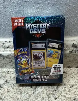 Pokemon Mystery Gems 1 CGC Graded Card & Booster Pack 2025! New Limited Edition. - Image 4