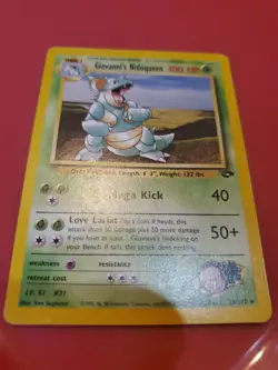 Pokemon TCG: Gym Challenge Giovanni's Nidoqueen #23/132 Regular Rare Card - Image 1