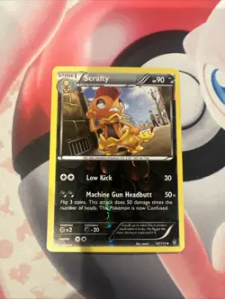 Scrafty 67/111 Reverse Holo Uncommon XY: Furious Fists Pokemon Card - Image 1