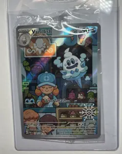 Vanillish 190/182 Holiday 2025 Snowflake Stamp Promo SEALED Pokemon TCG Card - Image 1