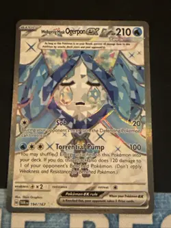 Wellspring Mask Ogerpon EX Holo Pokemon TCG Card 194/167 Twilight Masquerade - Image 1