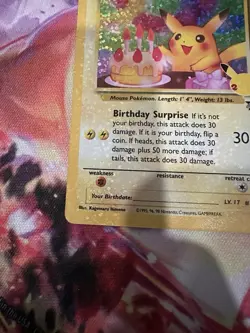 Pokemon Celebrations Pikachu 24/53 Holo Birthday Card Classic Collection - Image 4