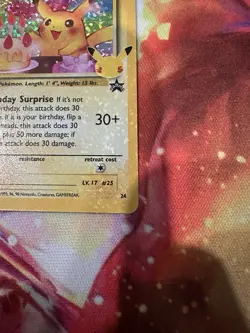 Pokemon Celebrations Pikachu 24/53 Holo Birthday Card Classic Collection - Image 5