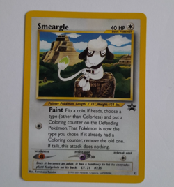 Vintage Pokemon Smeargle Black Star Promo No 32 Card World Championship 2000 - Image 1